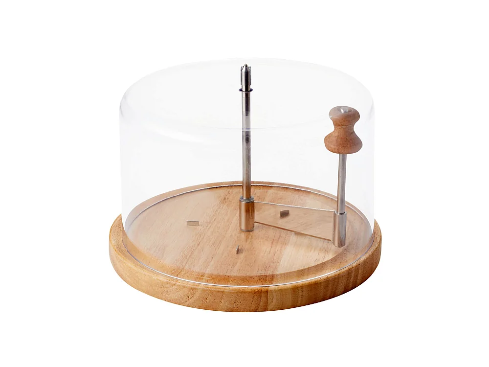 Racloir à fromage tête de moine en bois