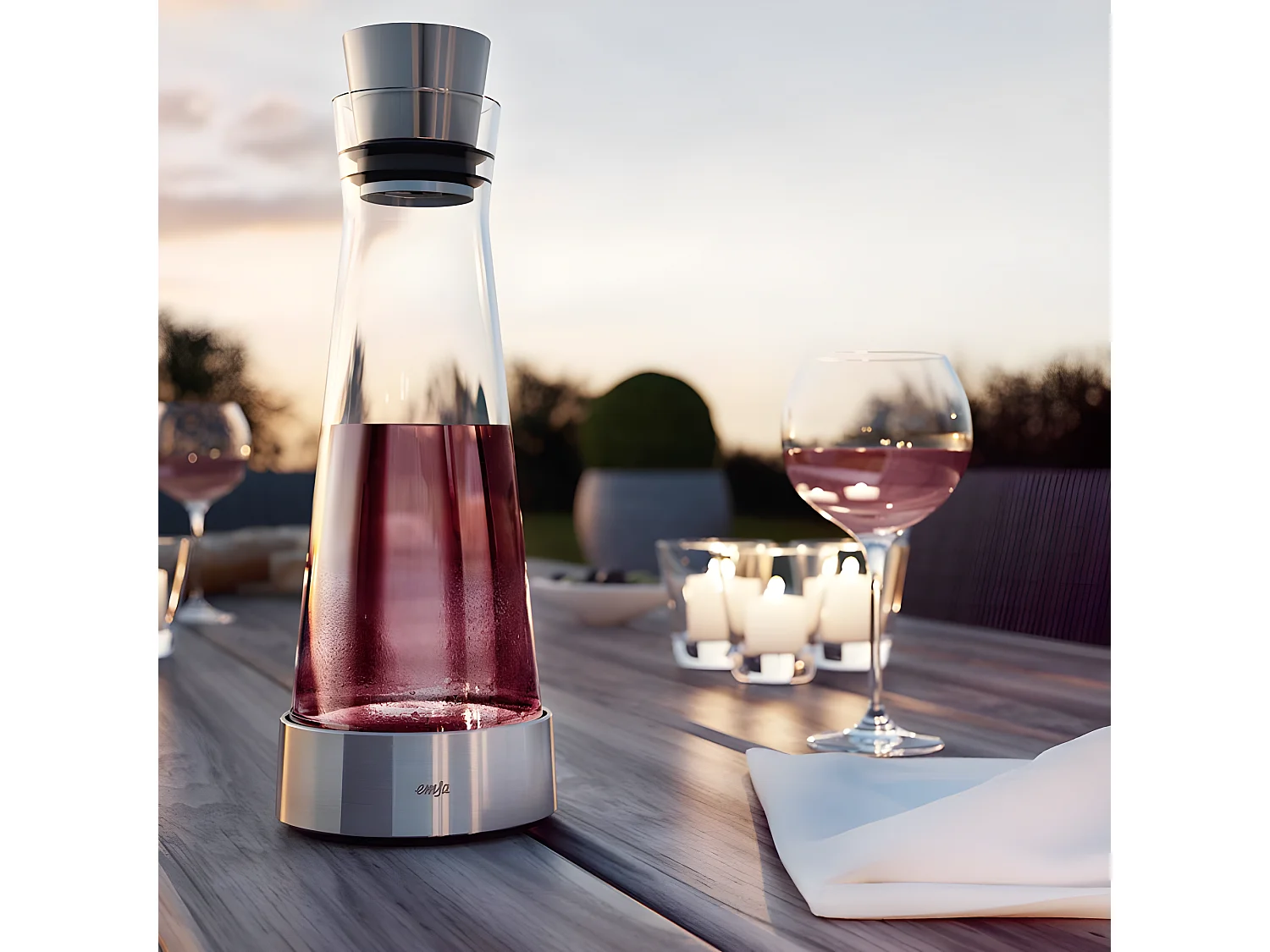 Emsa Carafe avec accumulateur de froid 1l verre/inox - 514233