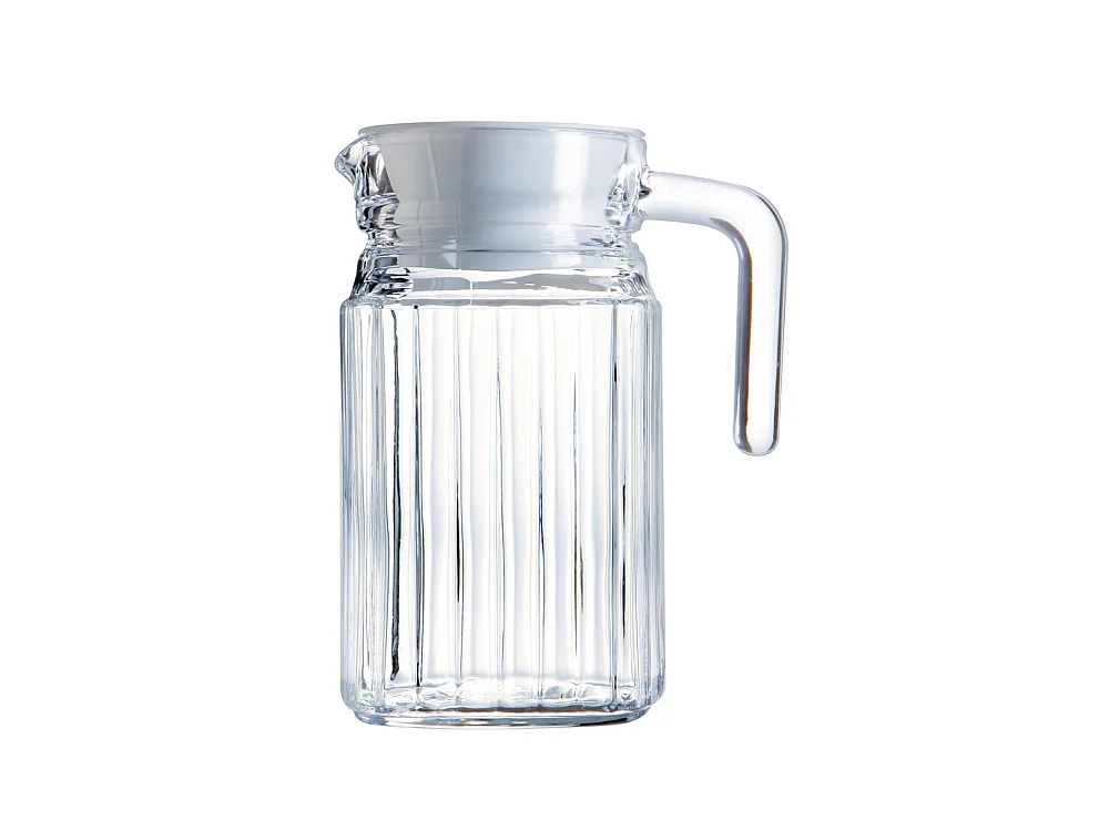 Pichet quadro avec bouchon  0,5 l blanc