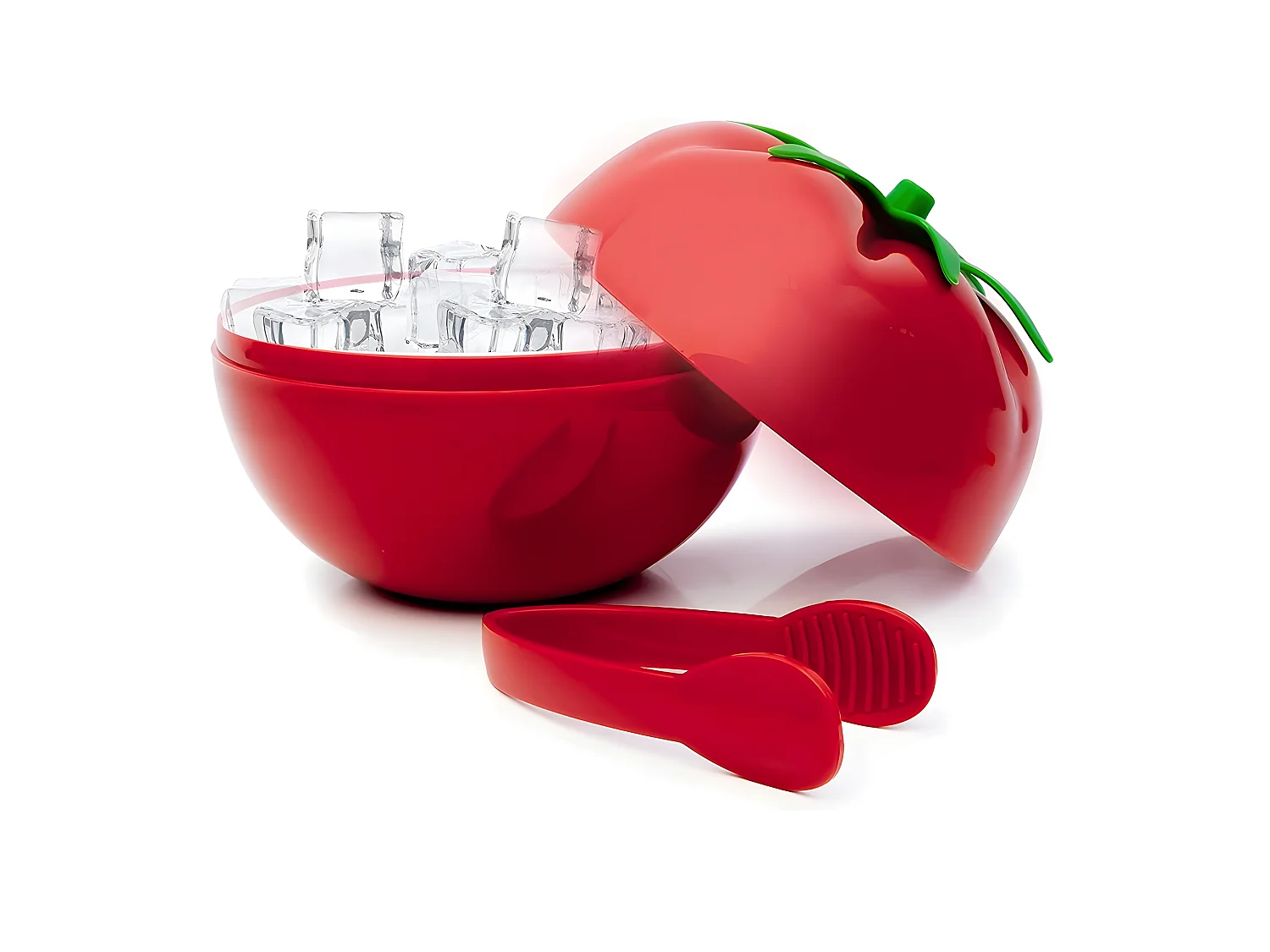 Seau à glaçons tomate avec pince
