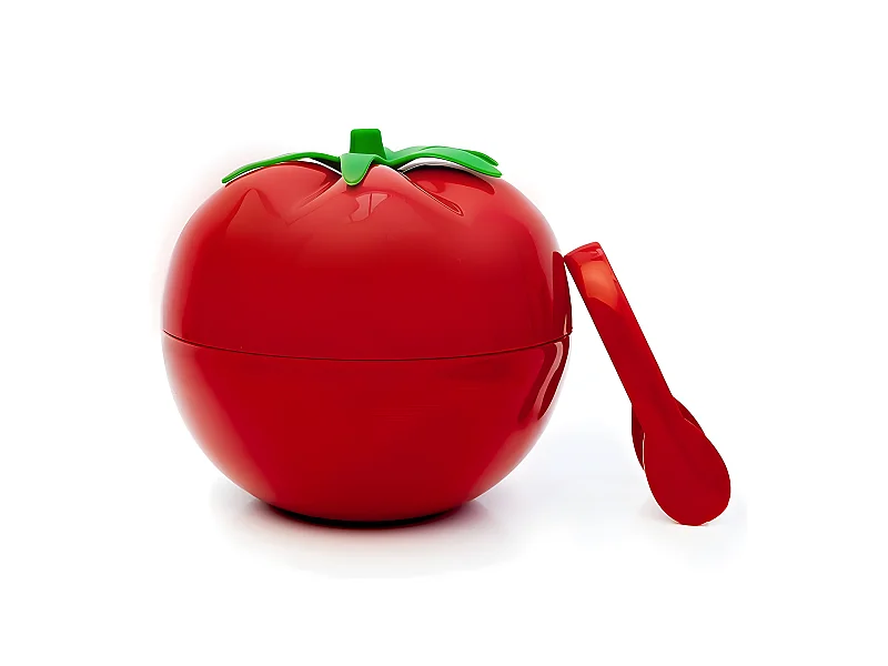 Seau à glaçons tomate avec pince