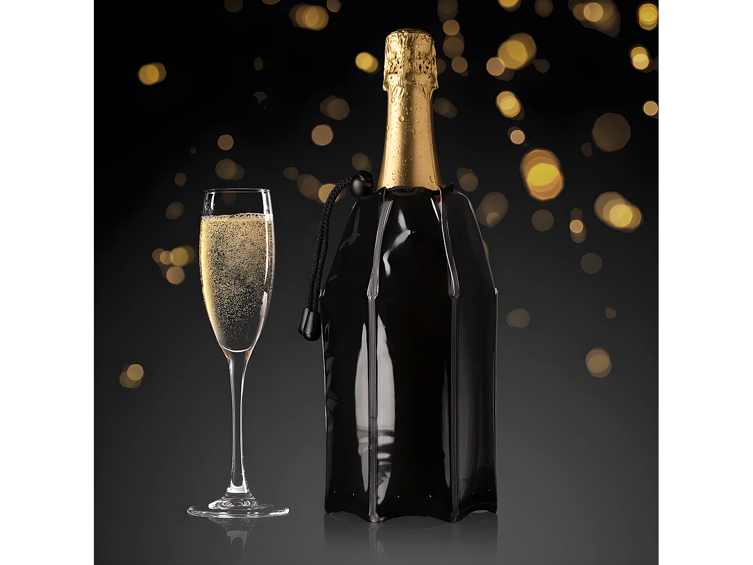 Rafraichisseur à champagne noir