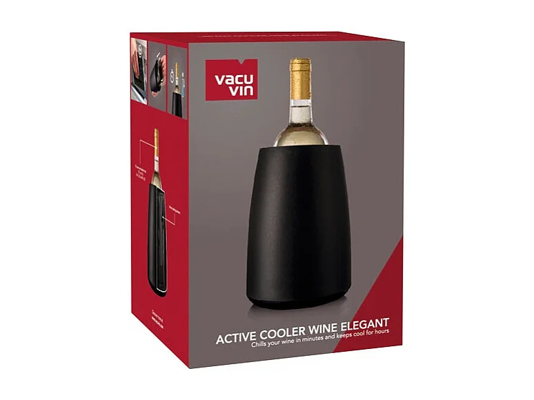 Seau refroidisseur à vin noir - Active Cooler Wine Elegant Black VACUVIN - 3649460