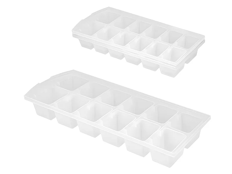 Lot 2 bacs à glaçons