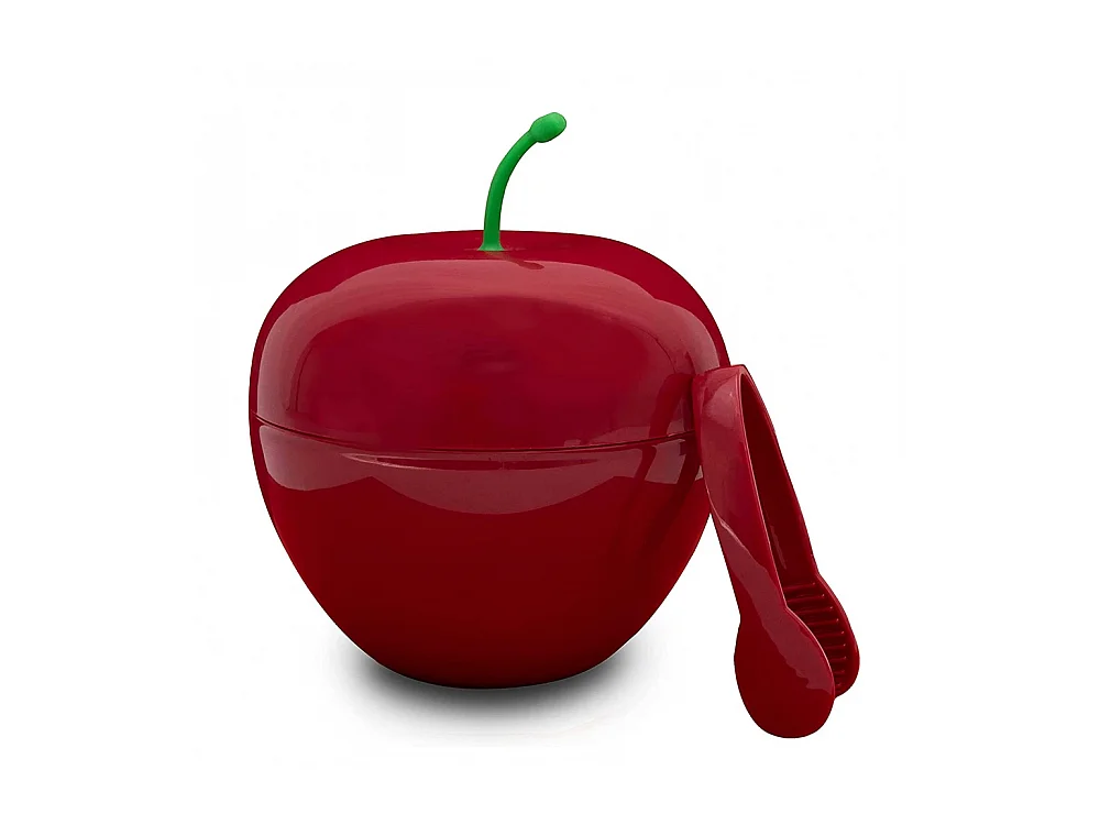 Seau à glaçons cerise avec pince