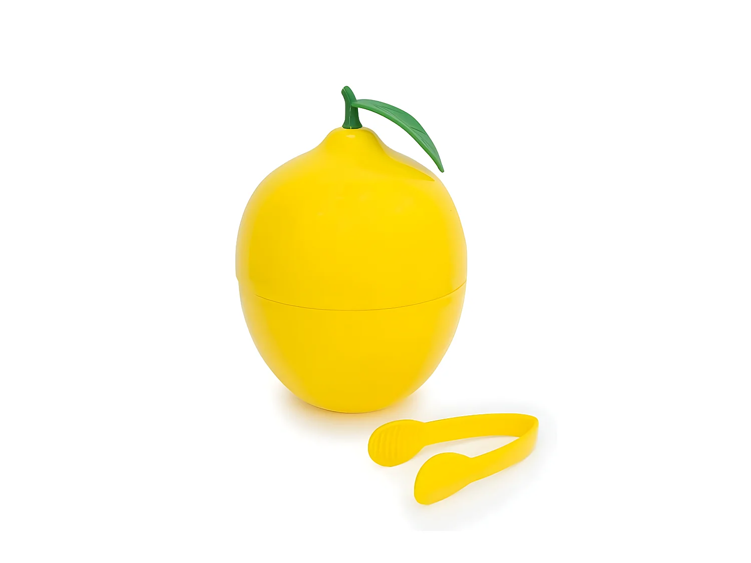 Seau à glaçons citron avec pince
