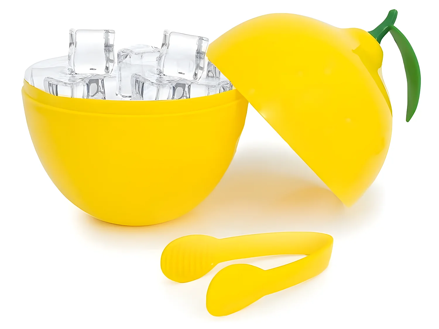 Seau à glaçons citron avec pince