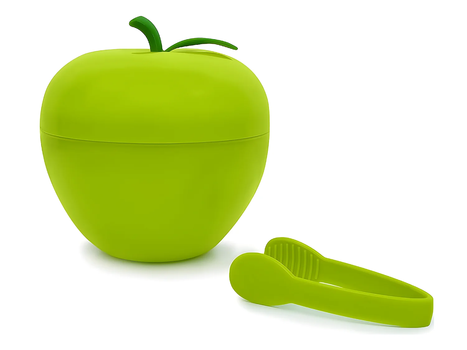 Seau à glaçons pomme avec pince