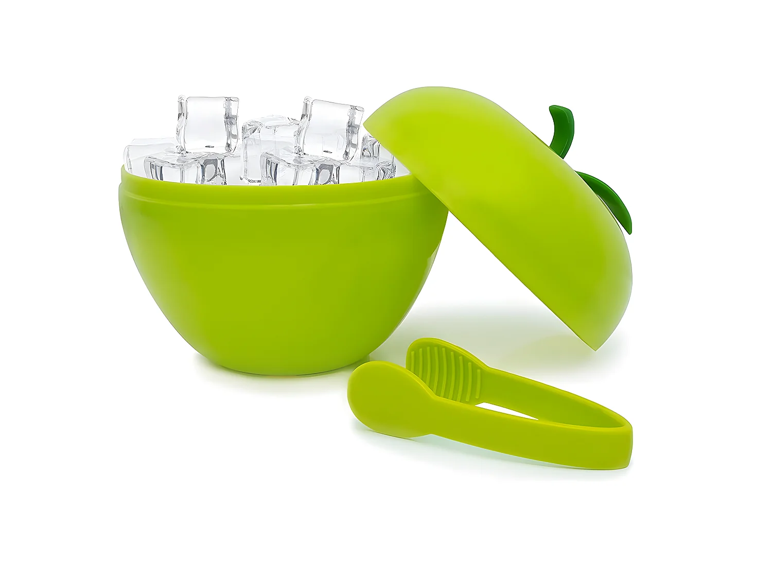 Seau à glaçons pomme avec pince