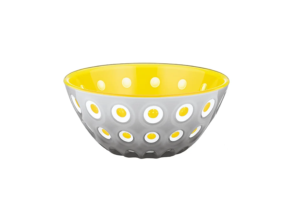 Saladier 25 cm Le Murrine jaune et bleu