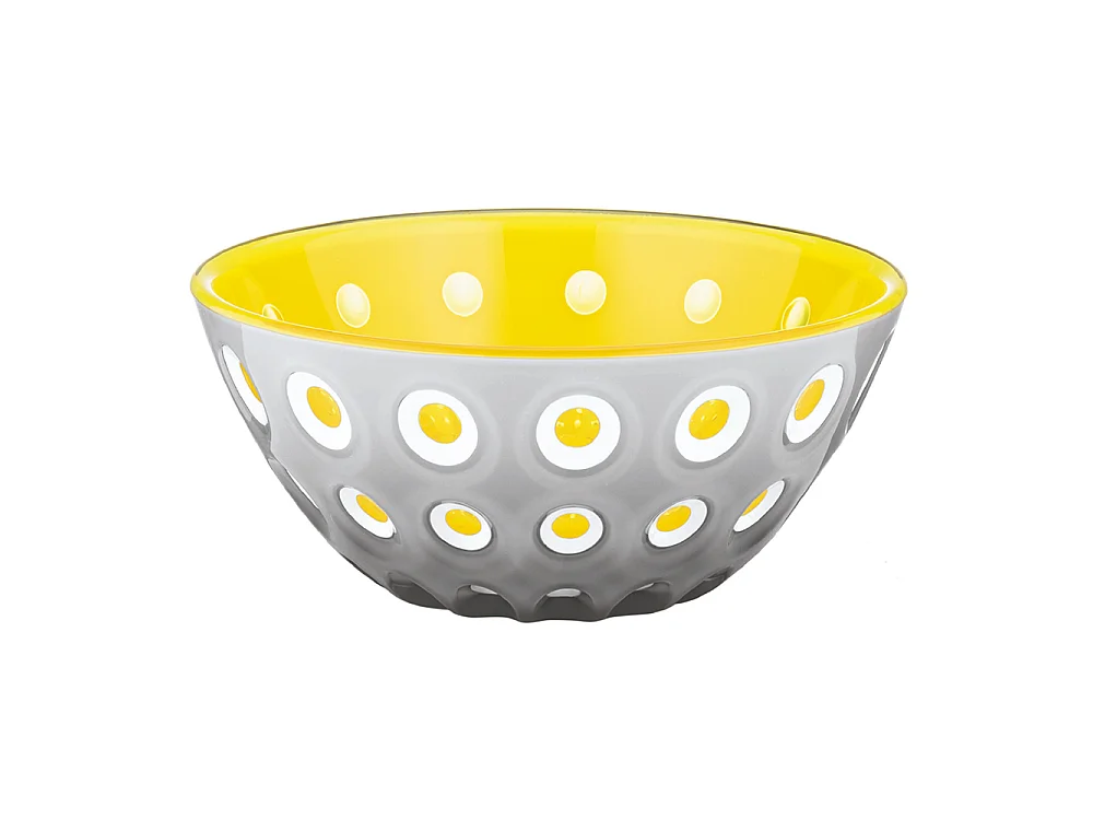 Saladier 25 cm Le Murrine jaune et bleu