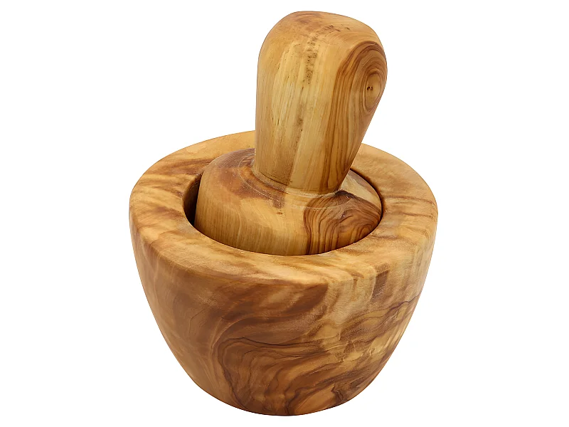 Mortier à épices 10 cm en olivier