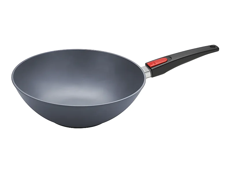 Wok en fonte 30 cm avec manche amovible Diamond Lite