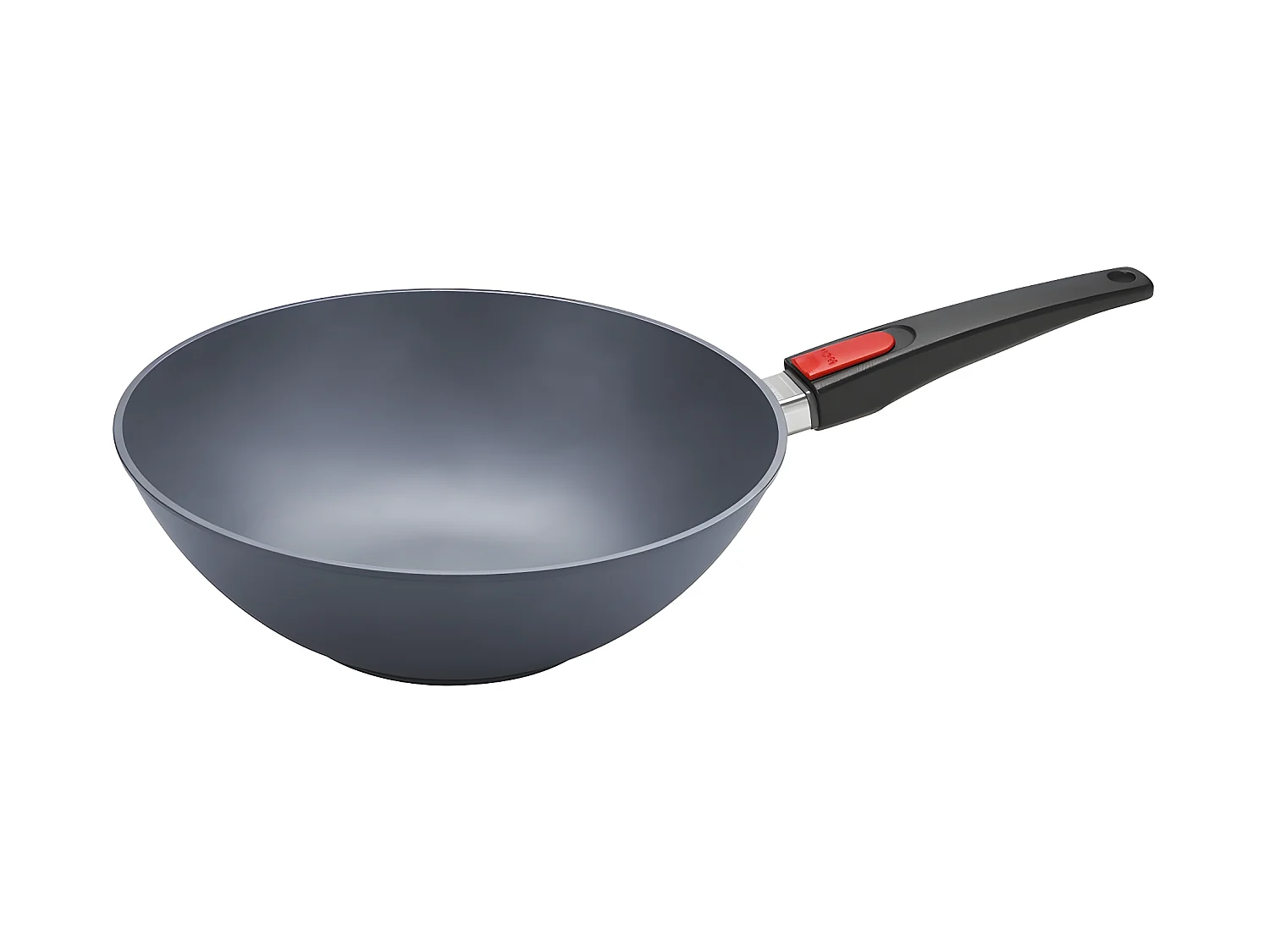 Wok en fonte 30 cm avec manche amovible Diamond Lite
