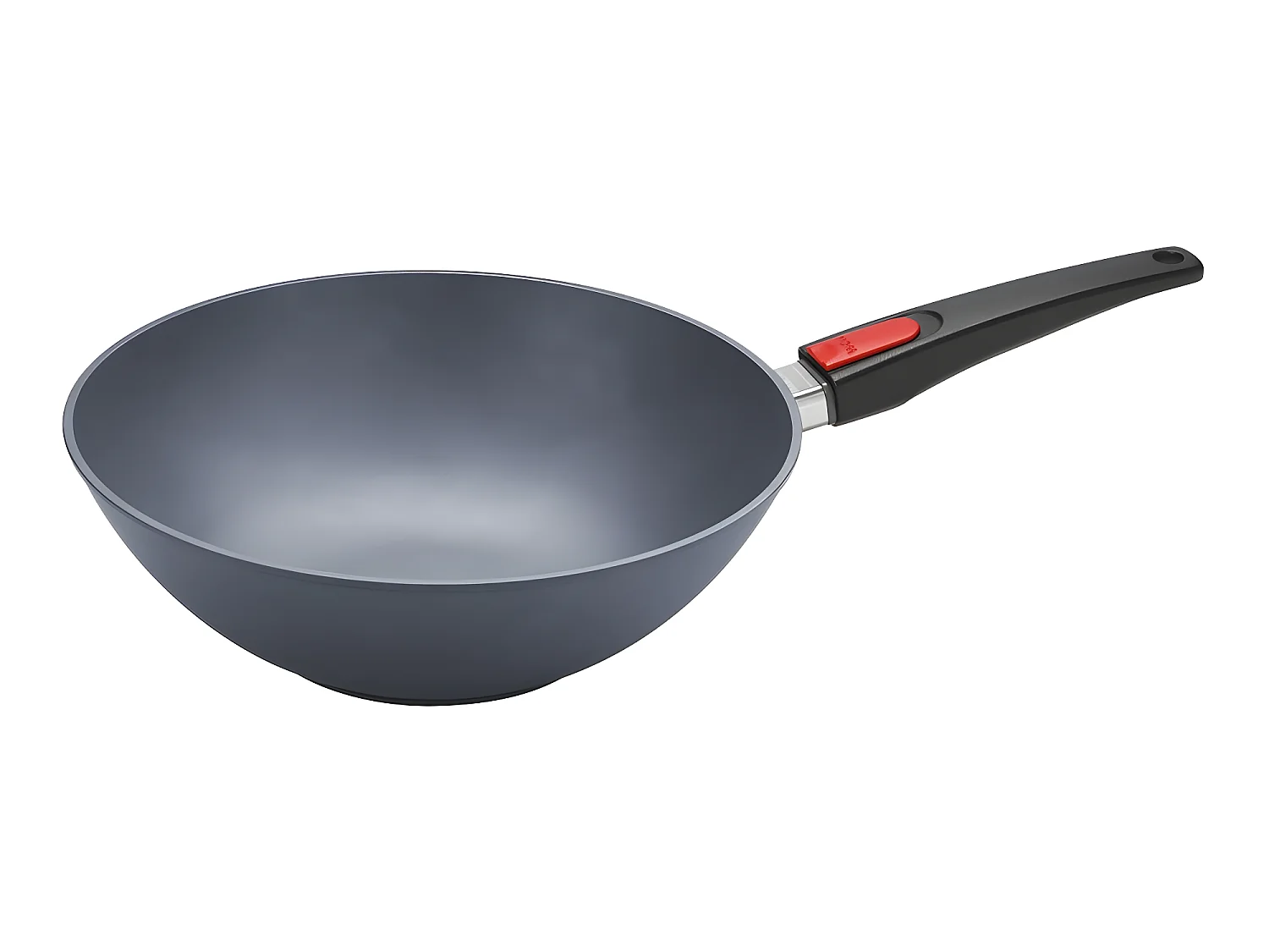 Wok en fonte 30 cm avec manche amovible Diamond Lite