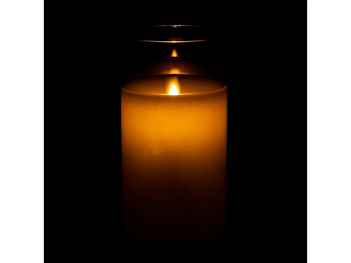 Lampe à Poser en Verre Led "Bright" 20cm Gris