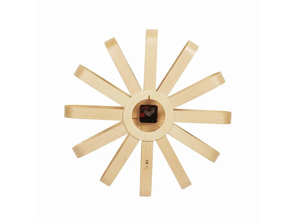 Horloge murale en bois Ribbonwood coloris naturel D51cm