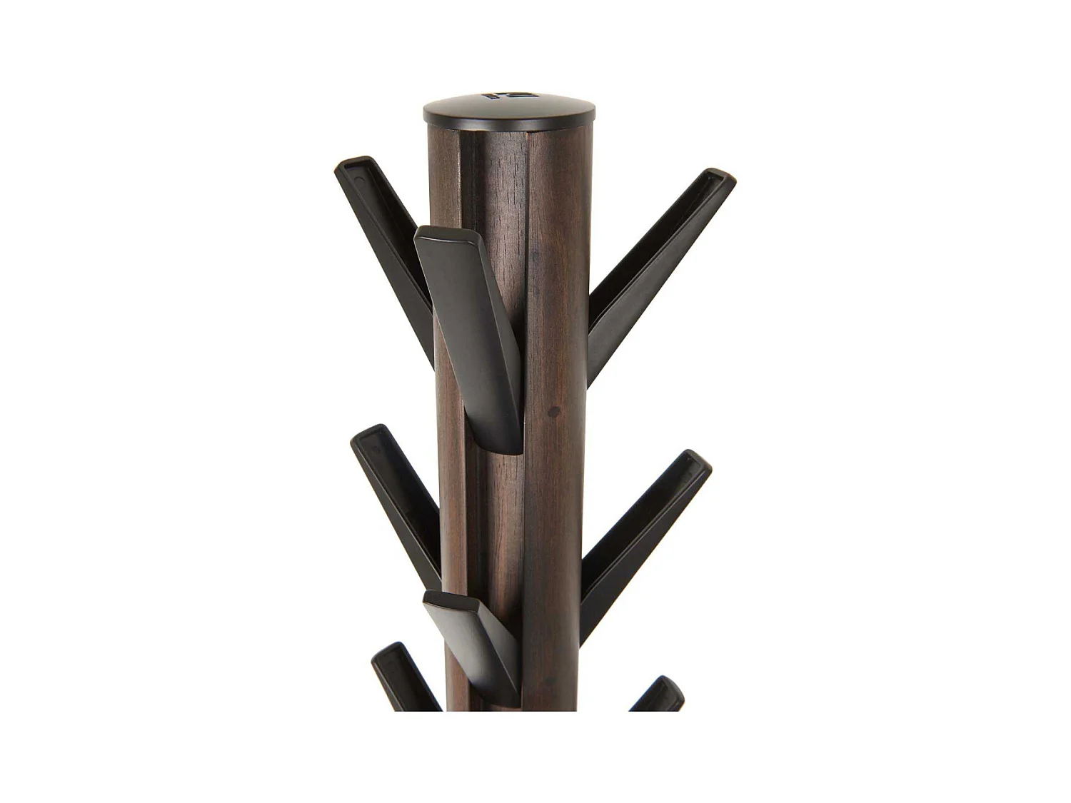 Porte manteaux perroquet 9 crochets rabattables Flapper noyer