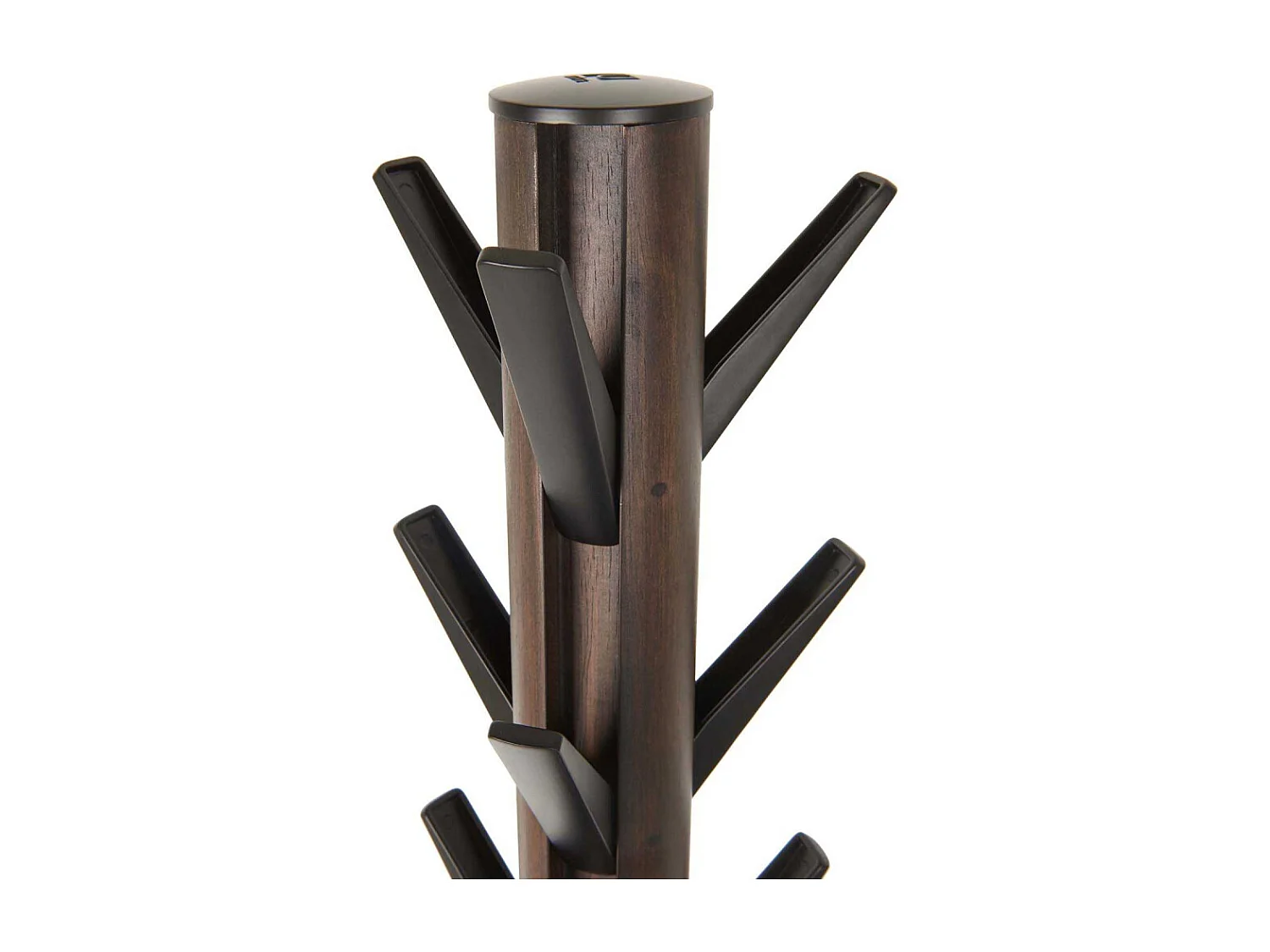 Porte manteaux perroquet 9 crochets rabattables Flapper noyer