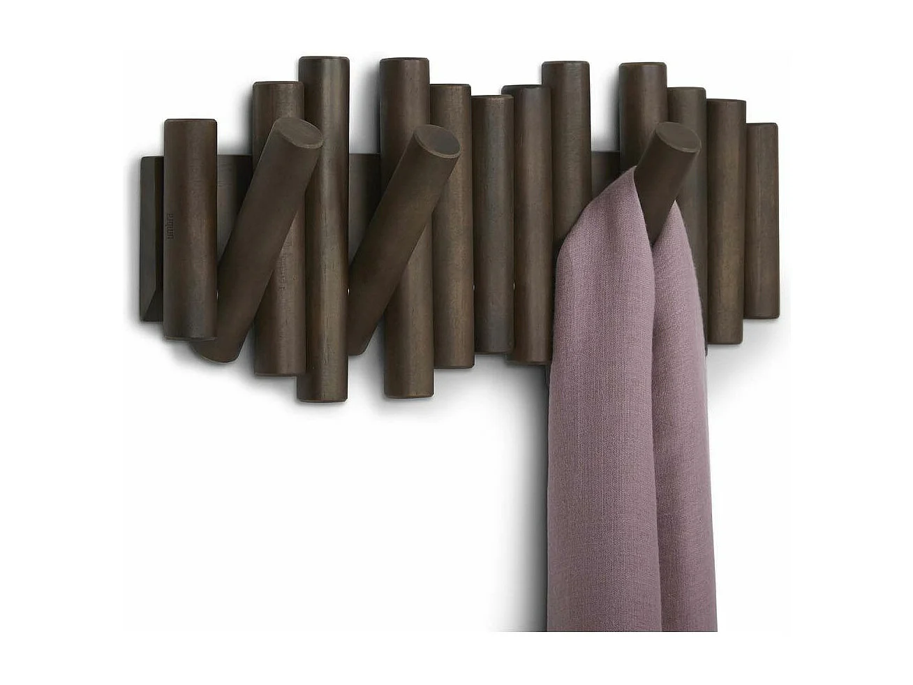 Portes manteaux en bois naturel 5 crochets Picket