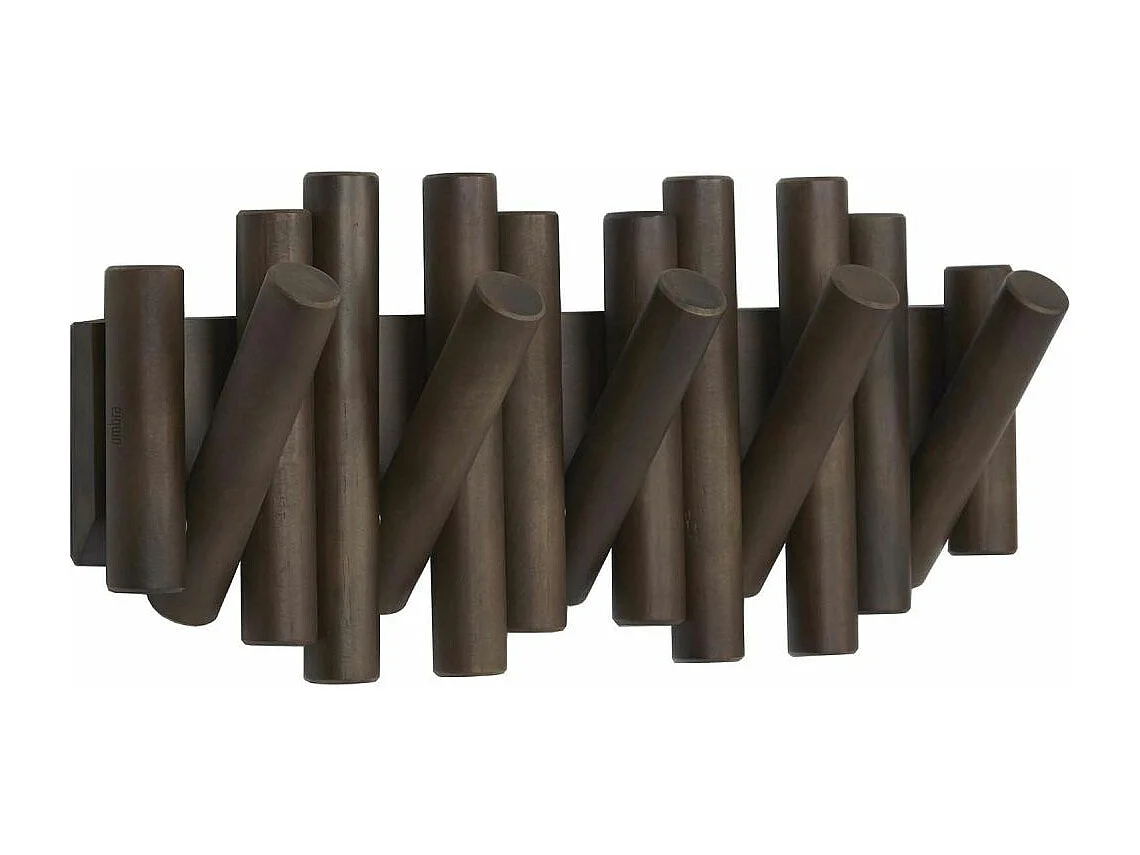 5-fach Kleiderhaken aus Holz "Hook"