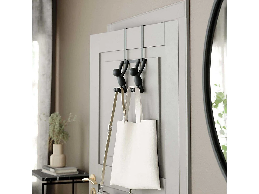 Patère double Buddy Hook noir