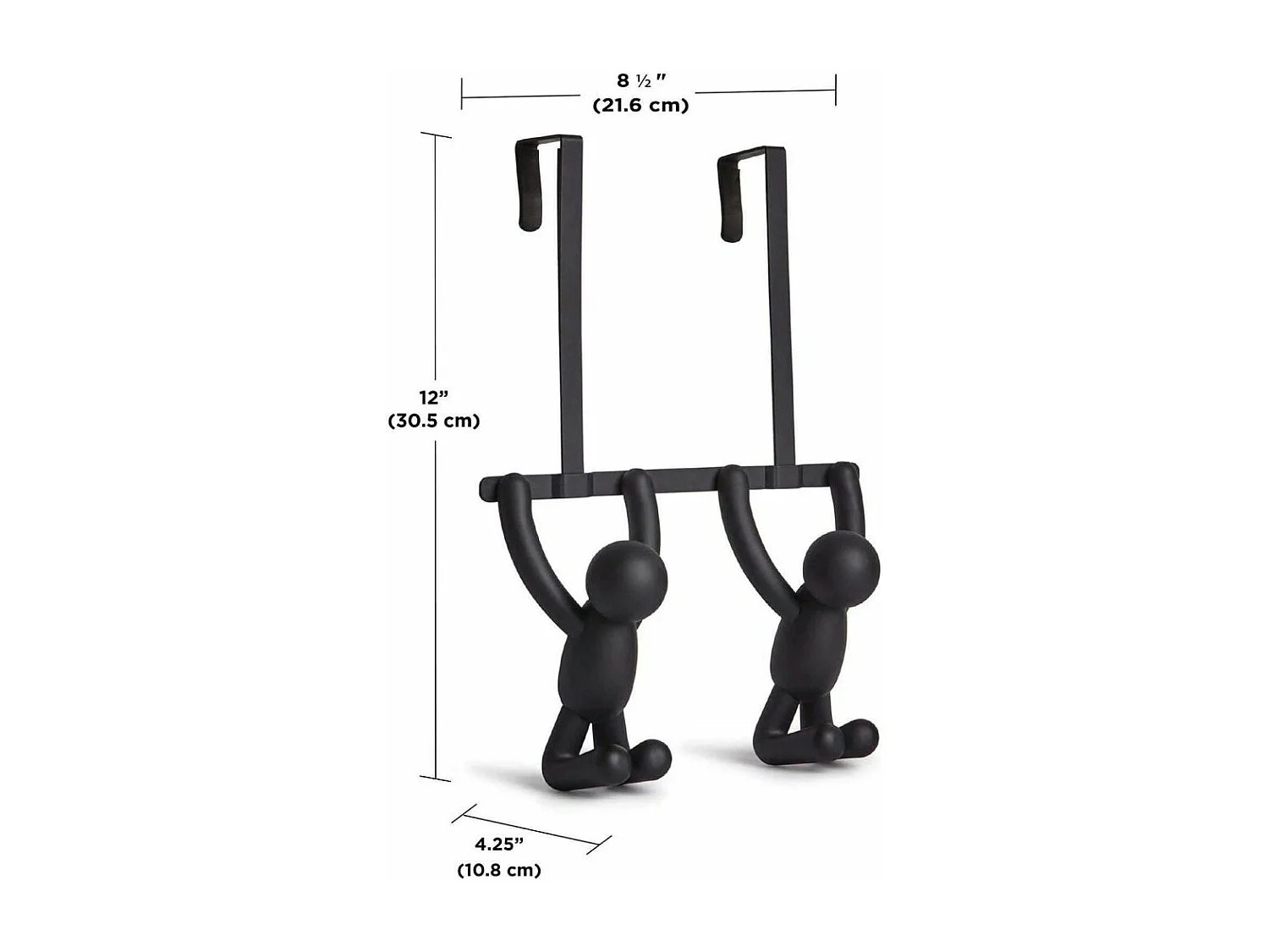 Patère double Buddy Hook noir