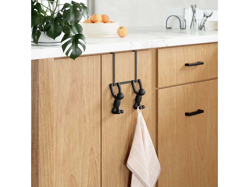 Patère double Buddy Hook noir