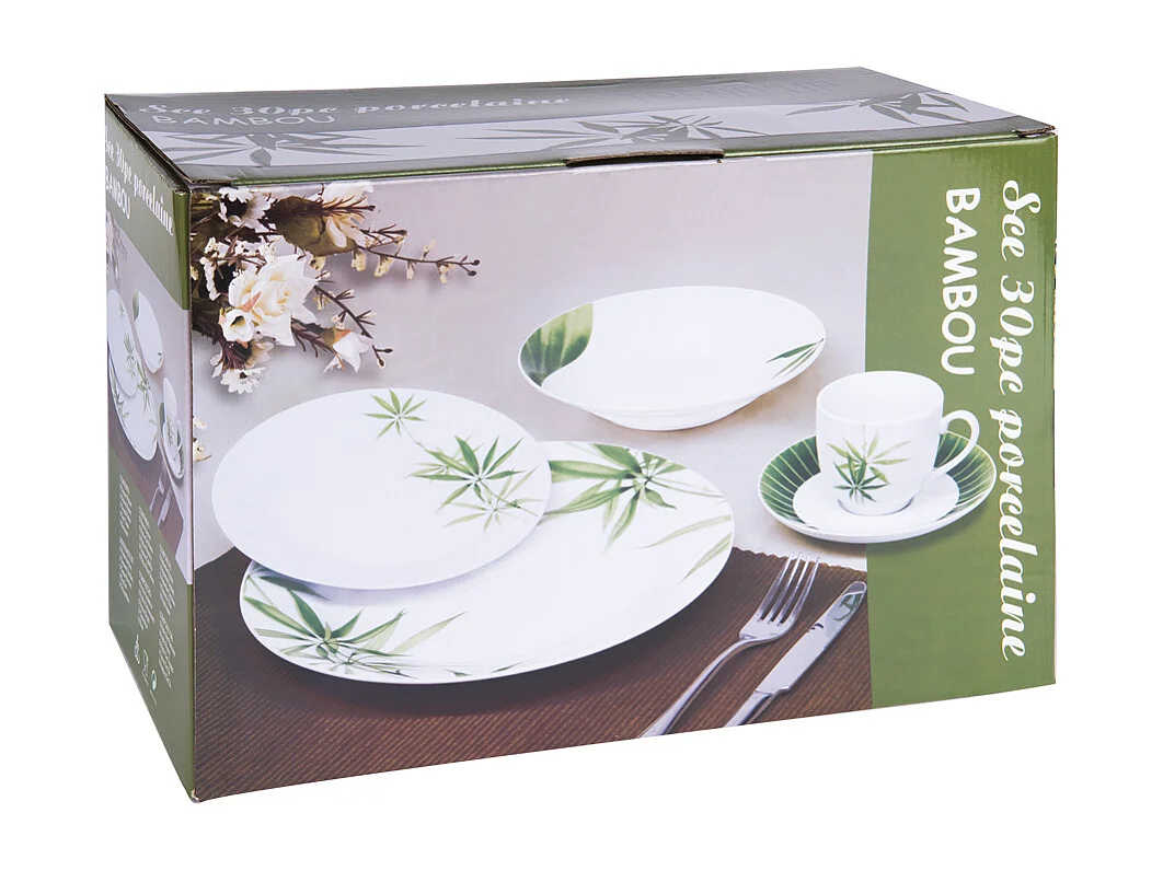 Service 30 pièces Bambou
