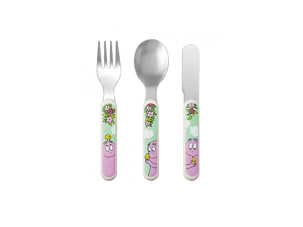 Set de 3 couverts barbapapa
