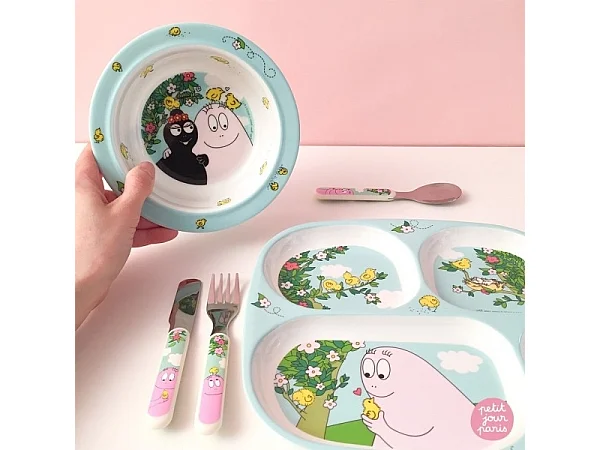 Set de 3 couverts barbapapa