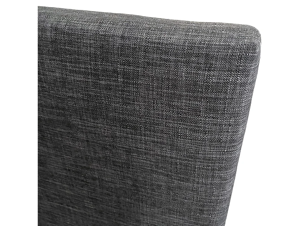 Lit DUBLIN 140x190 + 1 sommier / Gris foncé