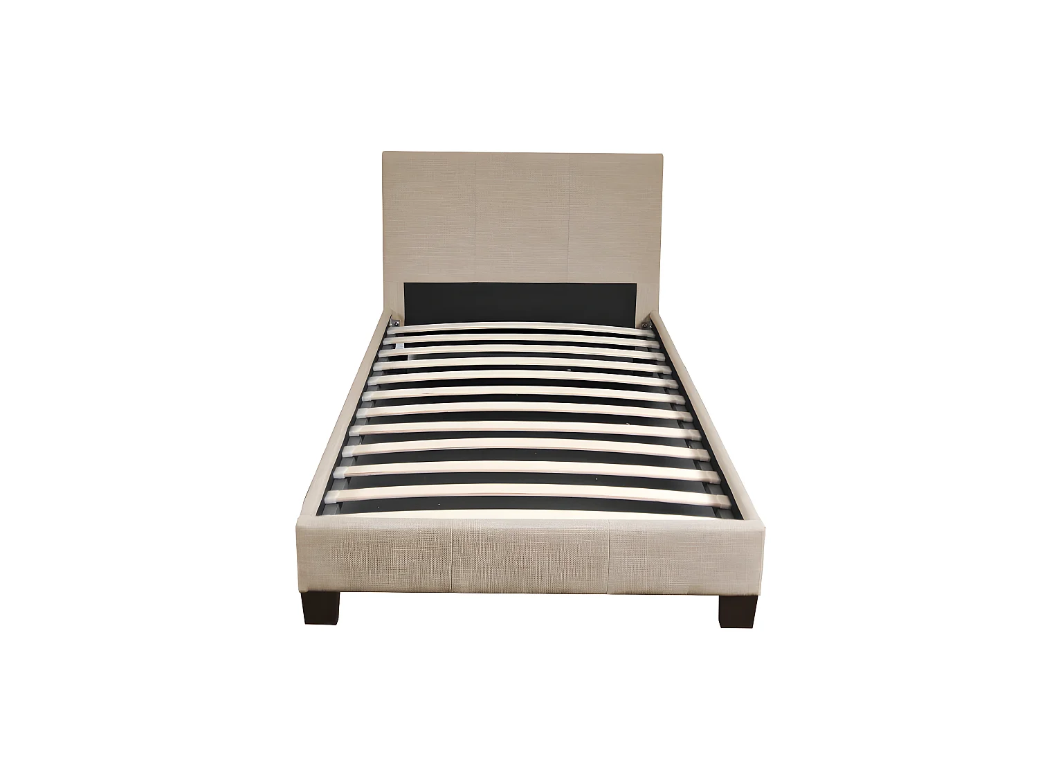 Lit DUBLIN 90x190 + 1 Sommier / Beige