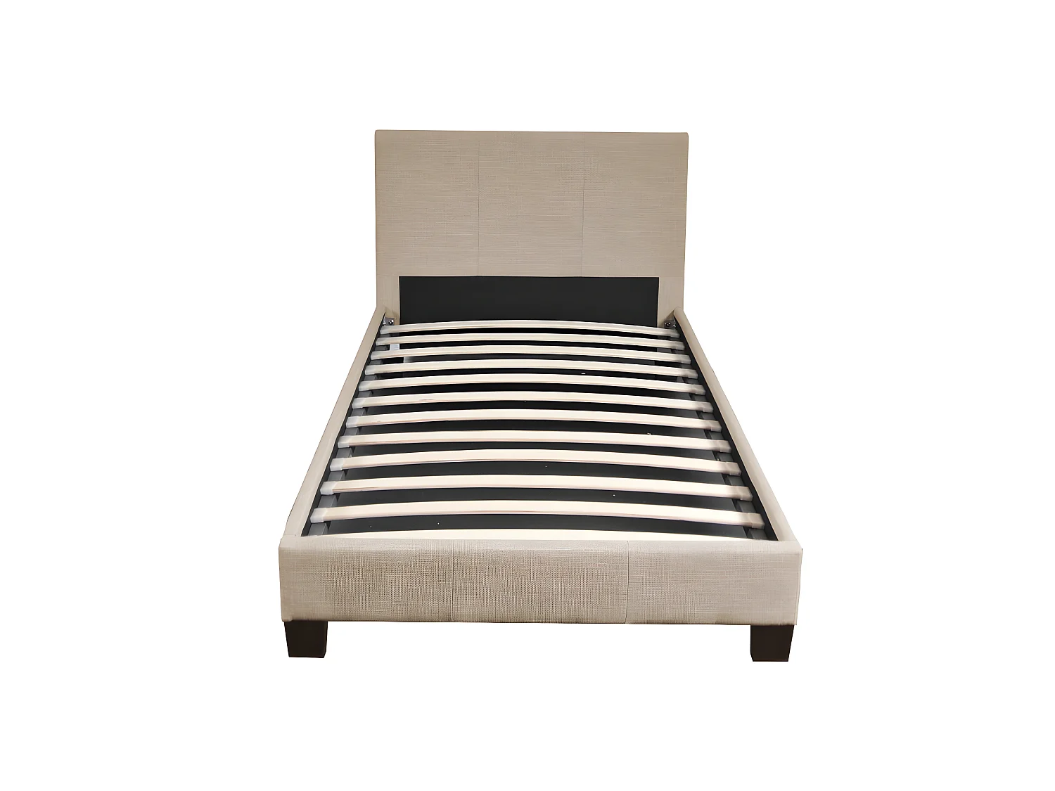 Lit DUBLIN 90x190 + 1 Sommier / Beige