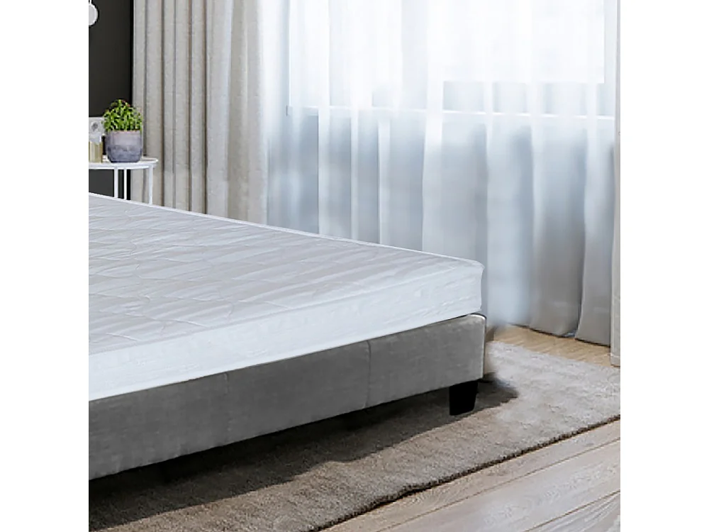 Lit DUBLIN 90x190 + 1 sommier / Gris foncé