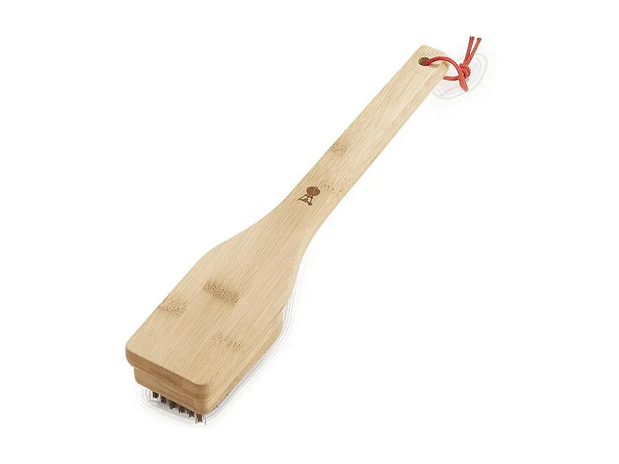 Escova de limpeza de bambu para grelha - Pega de 30 cm