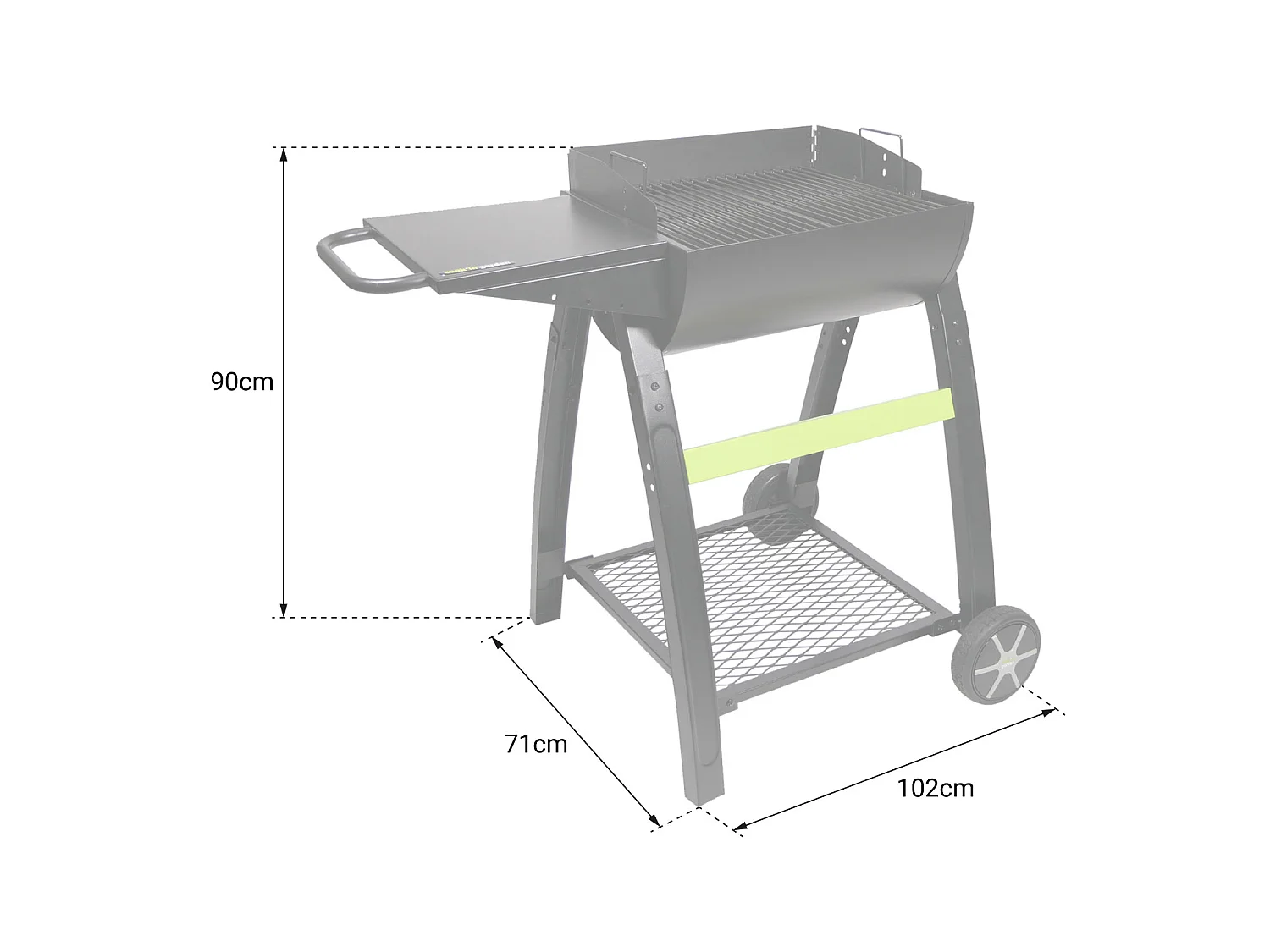 Barbecue au charbon de bois TONINO 50 - COOK'IN GARDEN
