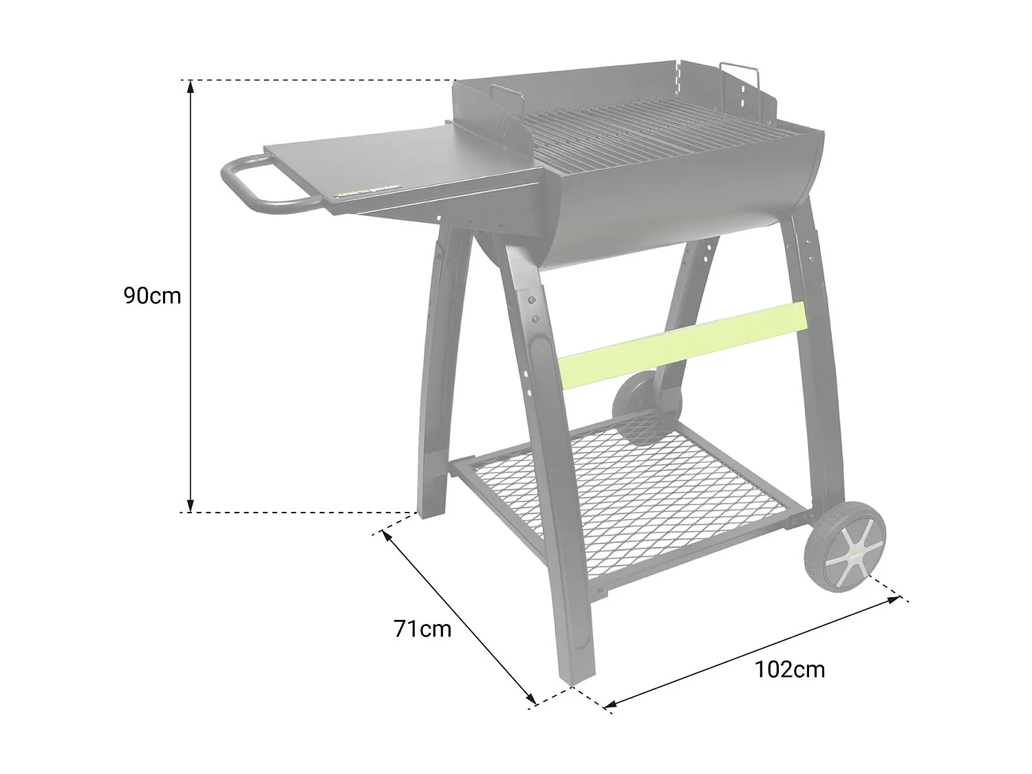 Barbecue au charbon de bois TONINO 50 - COOK'IN GARDEN