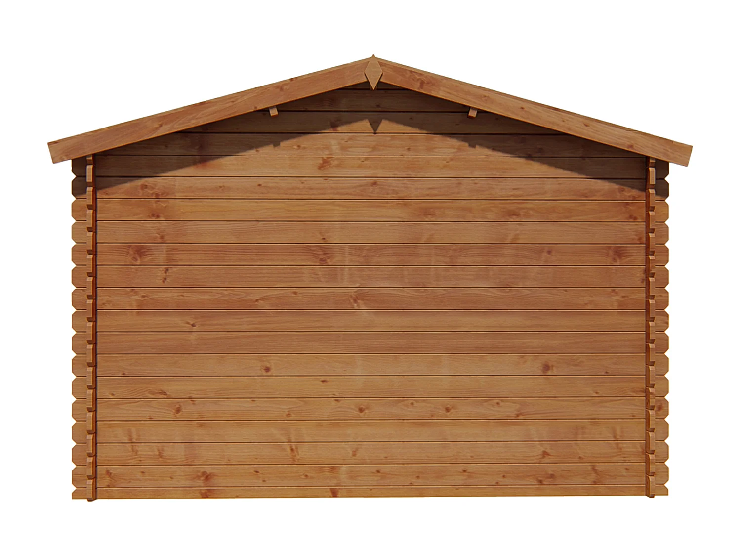 Tuinhuisje van autoclaaf behandeld hout van 8,8 m², dikte 28 mm - HORTUSA