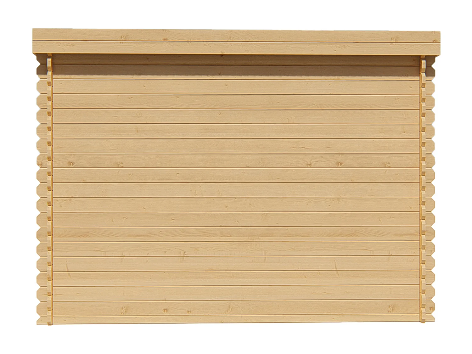 Abri de jardin en bois avec toit plat 9,86 m² épaisseur 28 mm - LOTAVI
