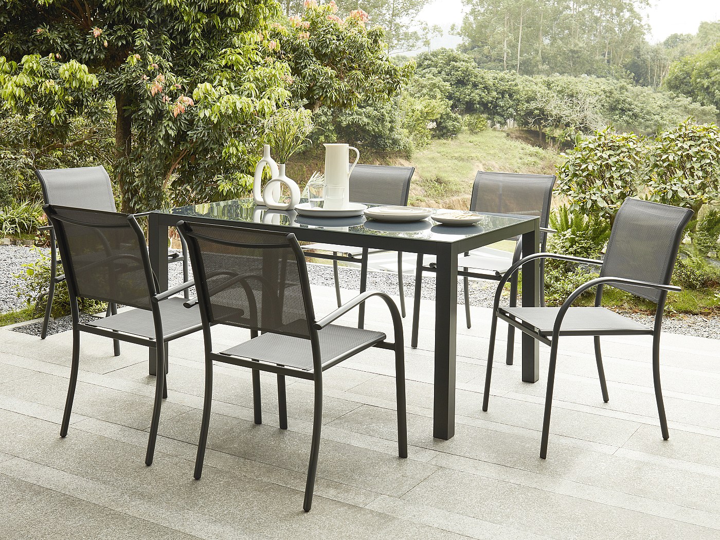 Table D'appoint Ronde Hespéride 'Saona' - D50cm En Acier - Bordeaux