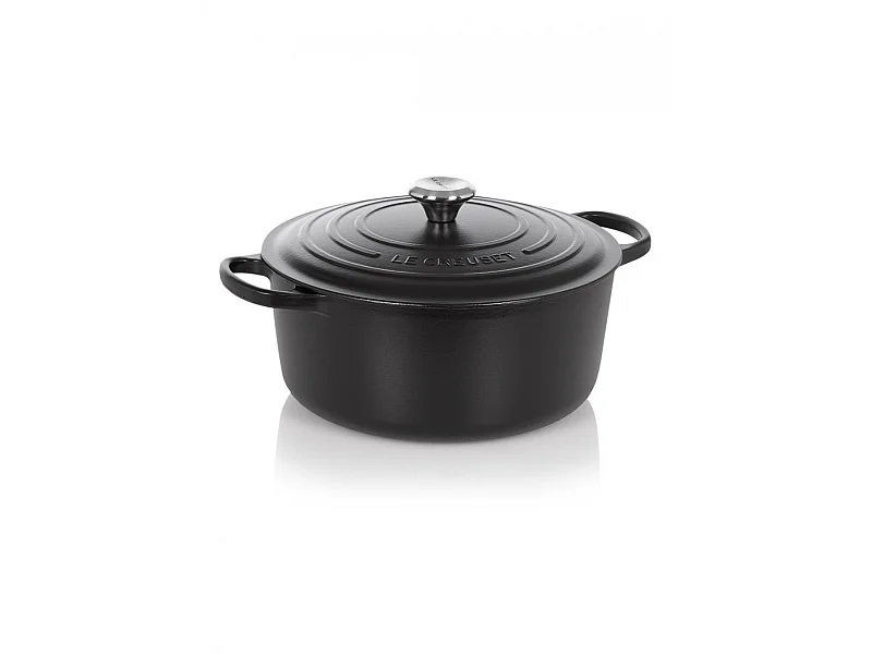 Cocotte ronde Signature 20cm noir mat