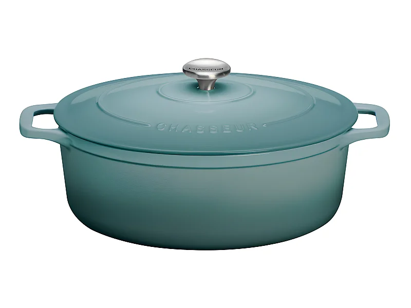 Chasseur Daubière en fonte émaillée 29cm bleu quartz - puc472925