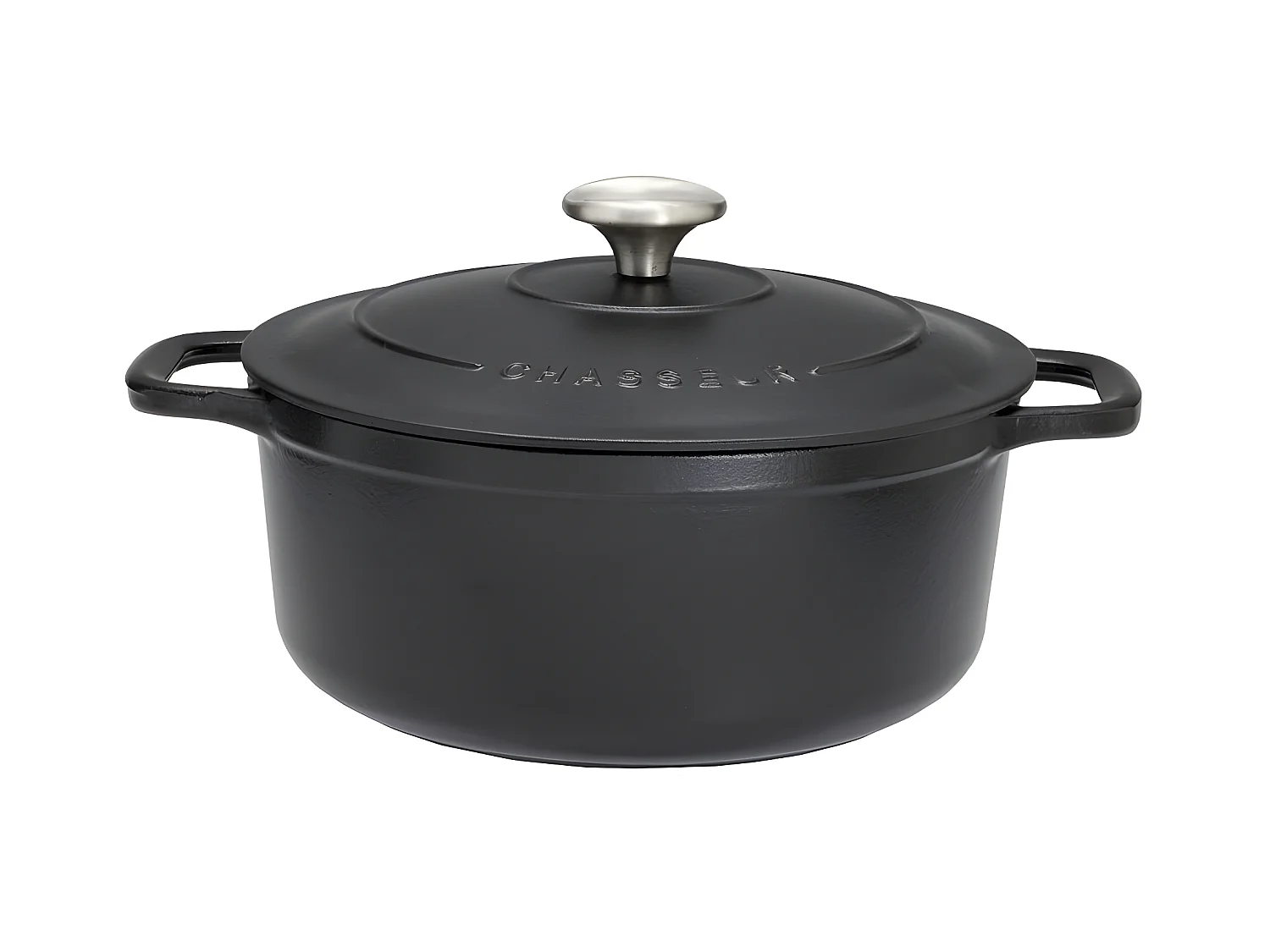 Chasseur Cocotte en fonte émaillée 28cm noir - puc472801
