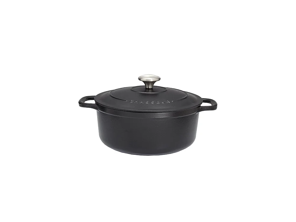 Cocotte ronde 16 cm chasseur noir interieur noir