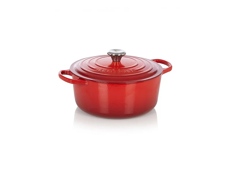 Cocotte ronde Signature 26cm Cerise