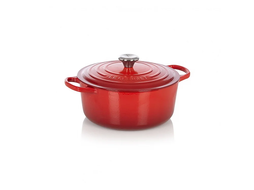 Cocotte ronde Signature 26cm Cerise