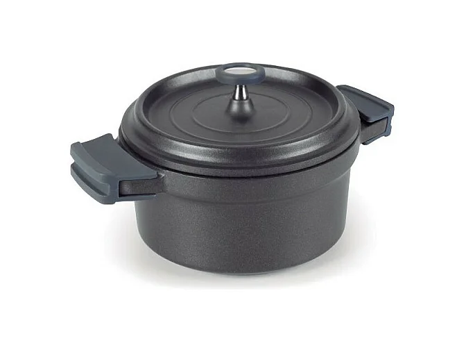 Lacor Cocotte ronde en fonte émaillée 28cm noir - 25929