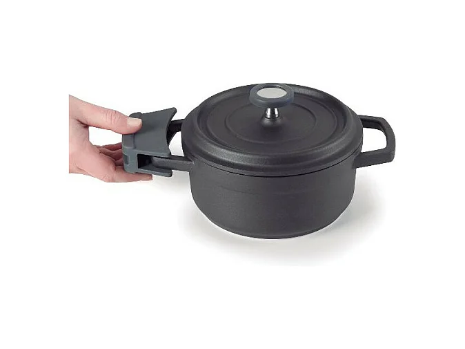 Lacor Cocotte ronde en fonte émaillée 28cm noir - 25929