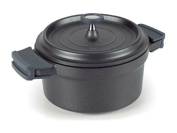 Lacor Cocotte ronde en fonte émaillée 28cm noir - 25929